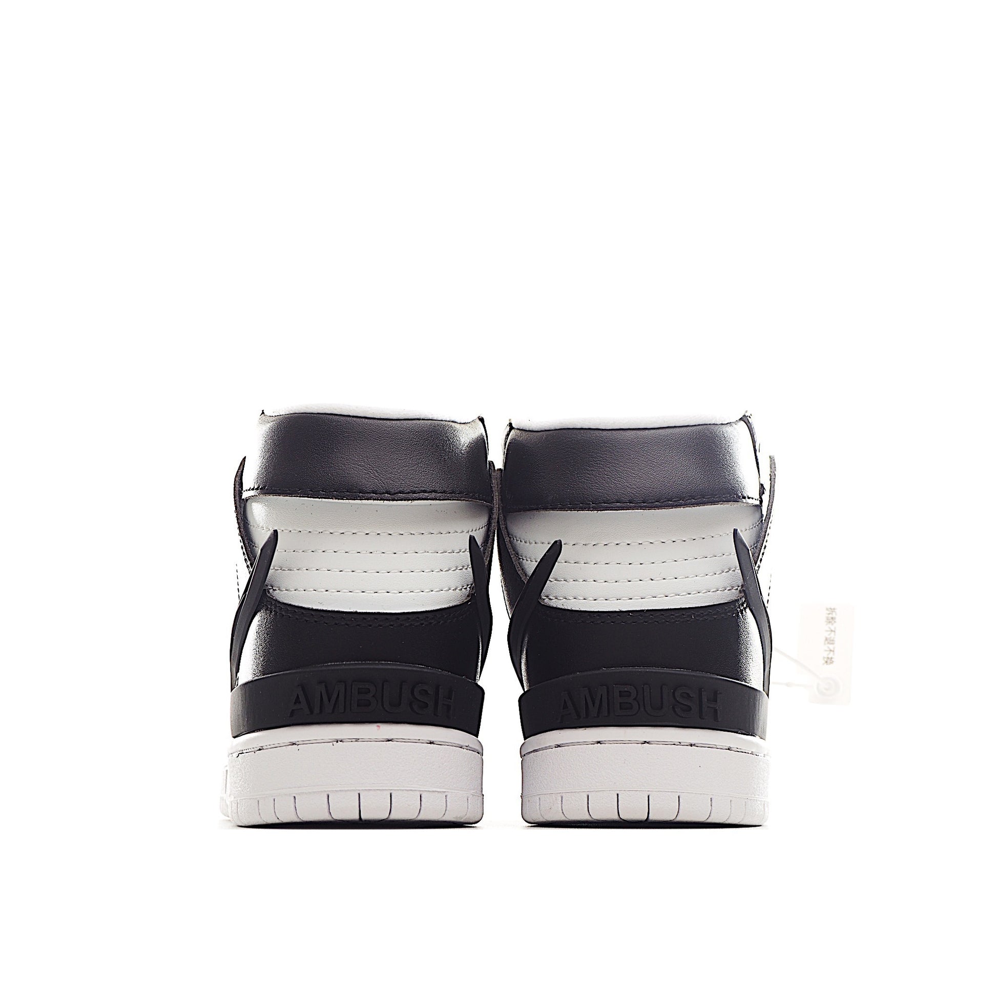 Nike Dunk High Top Swoosh " white, black"