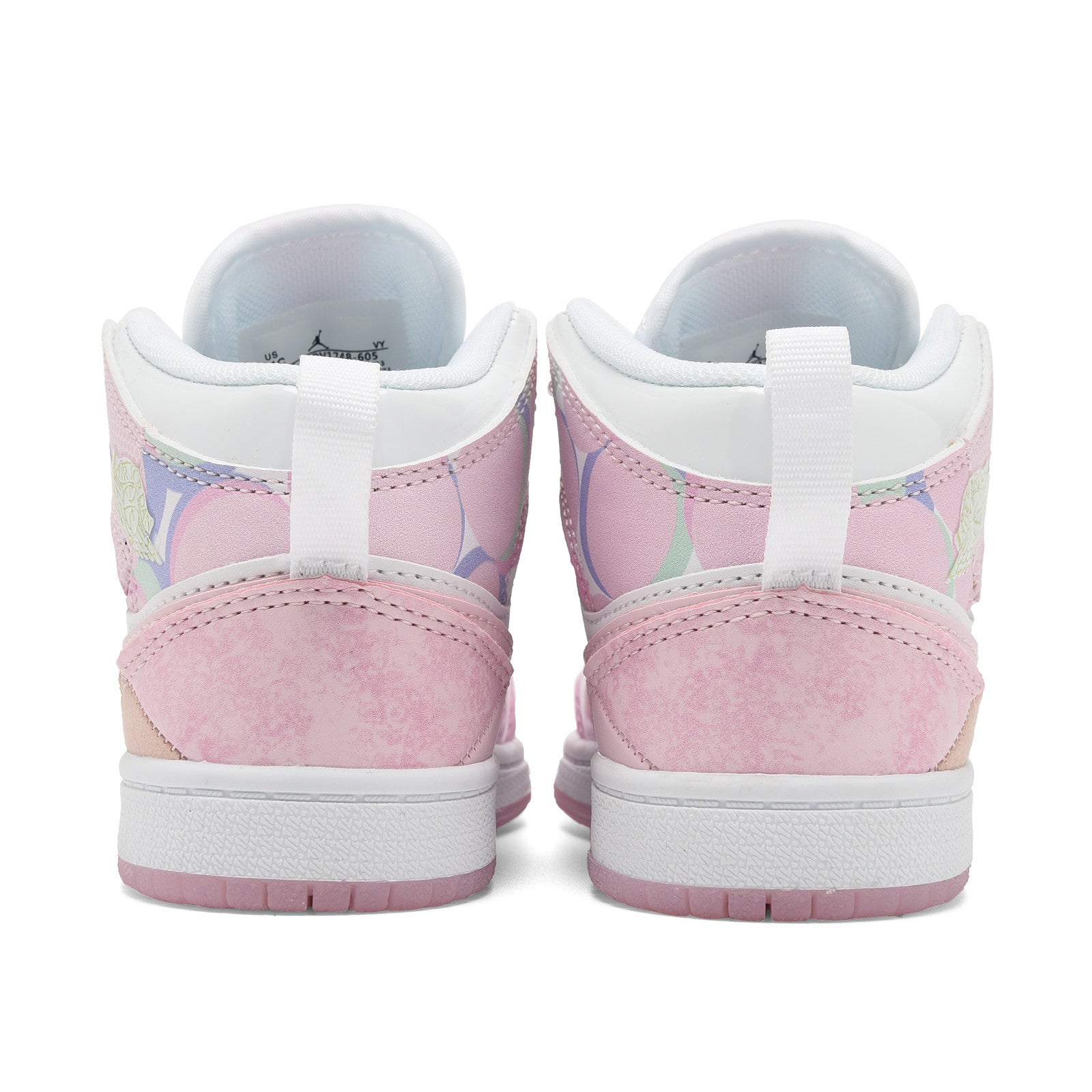 AJ-127" baby pink, brown"