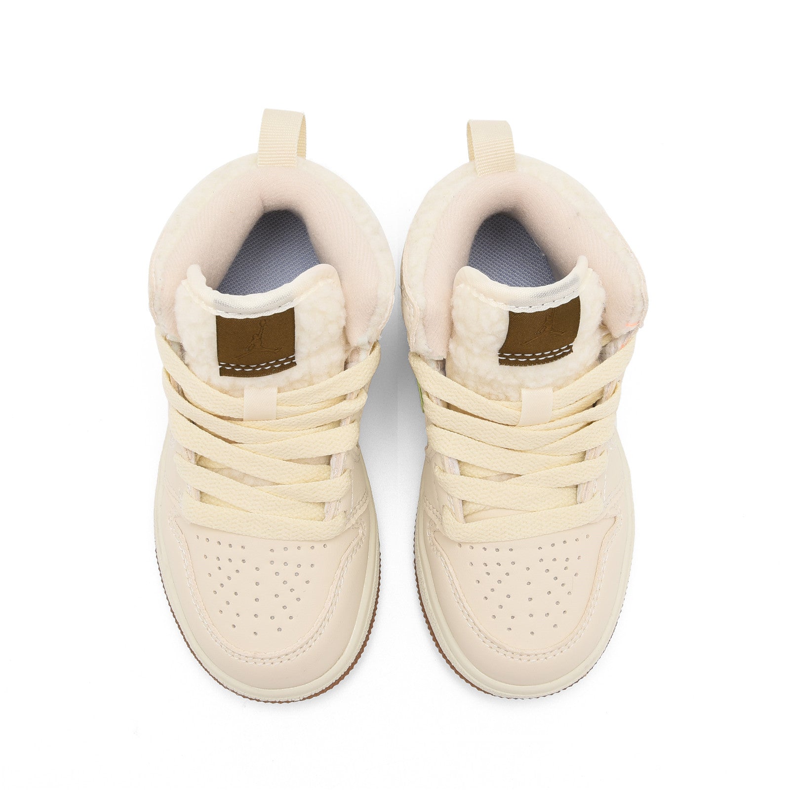 AJ-127" cream, neon green, blue"