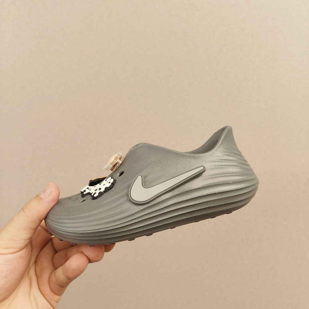Nike hole beach sandals parent-child style" gray"