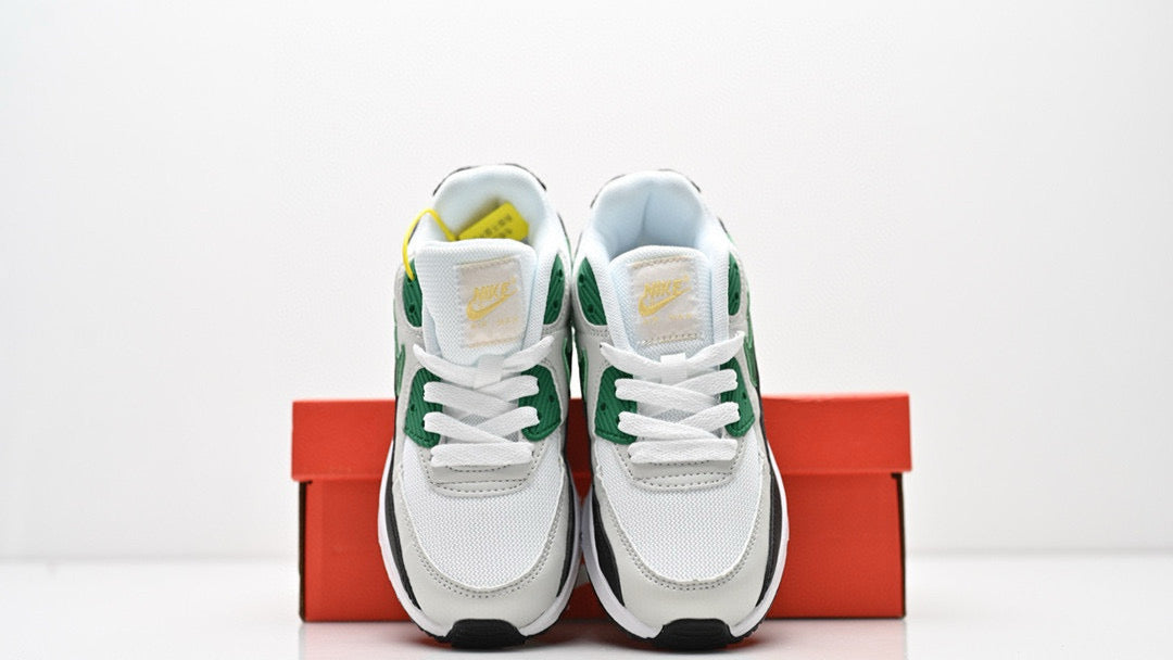 Cushion Children's Shoes " White, & green"