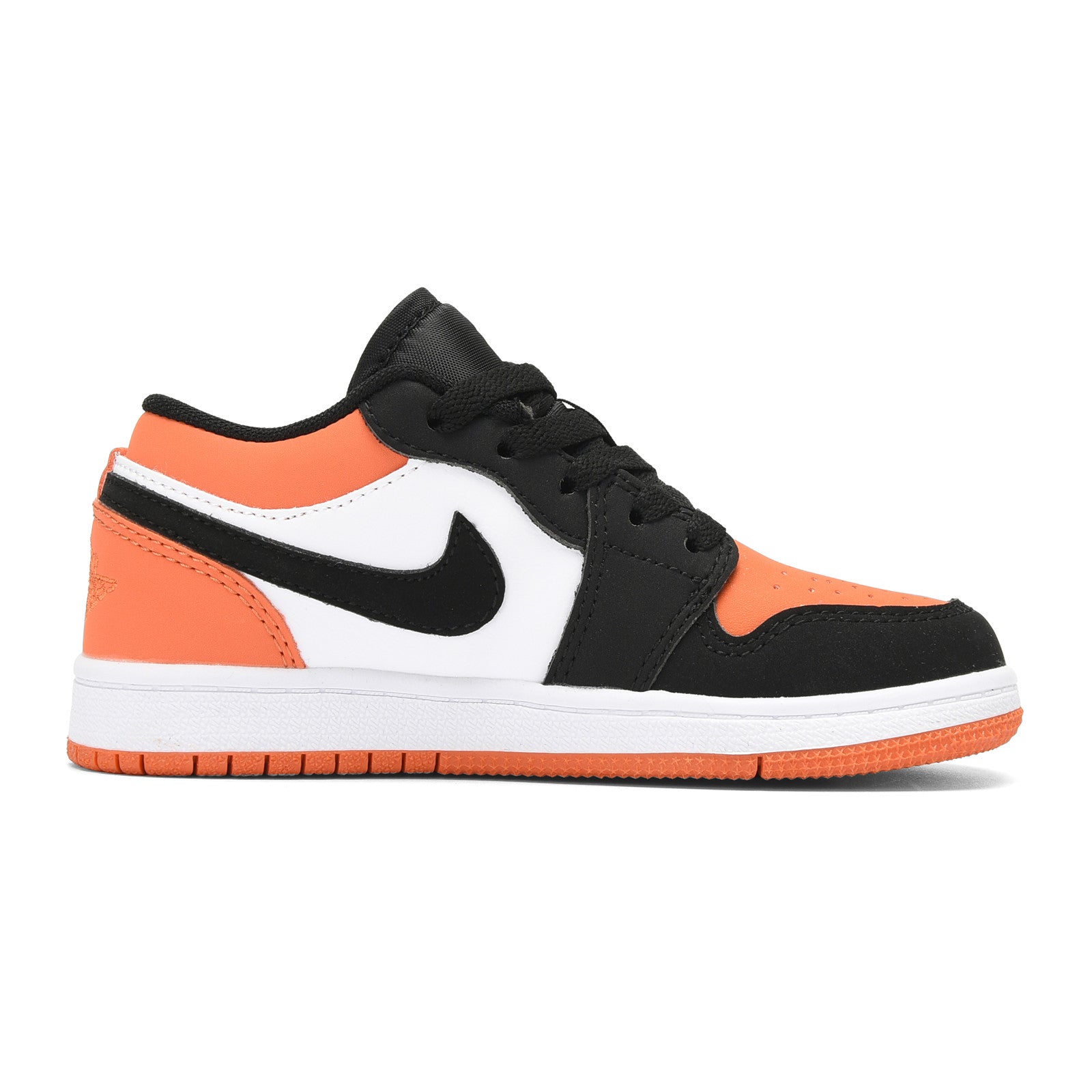 Qiaoyi low-top shoelaces" white, black, orange"