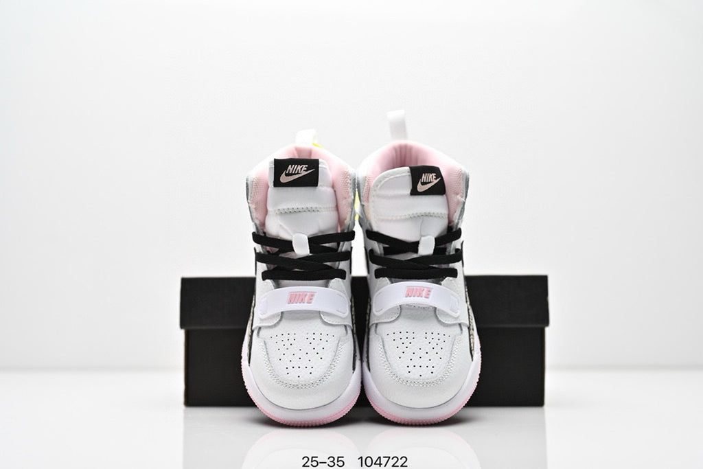 Jordan 312 children's shoes"  white with pink line"