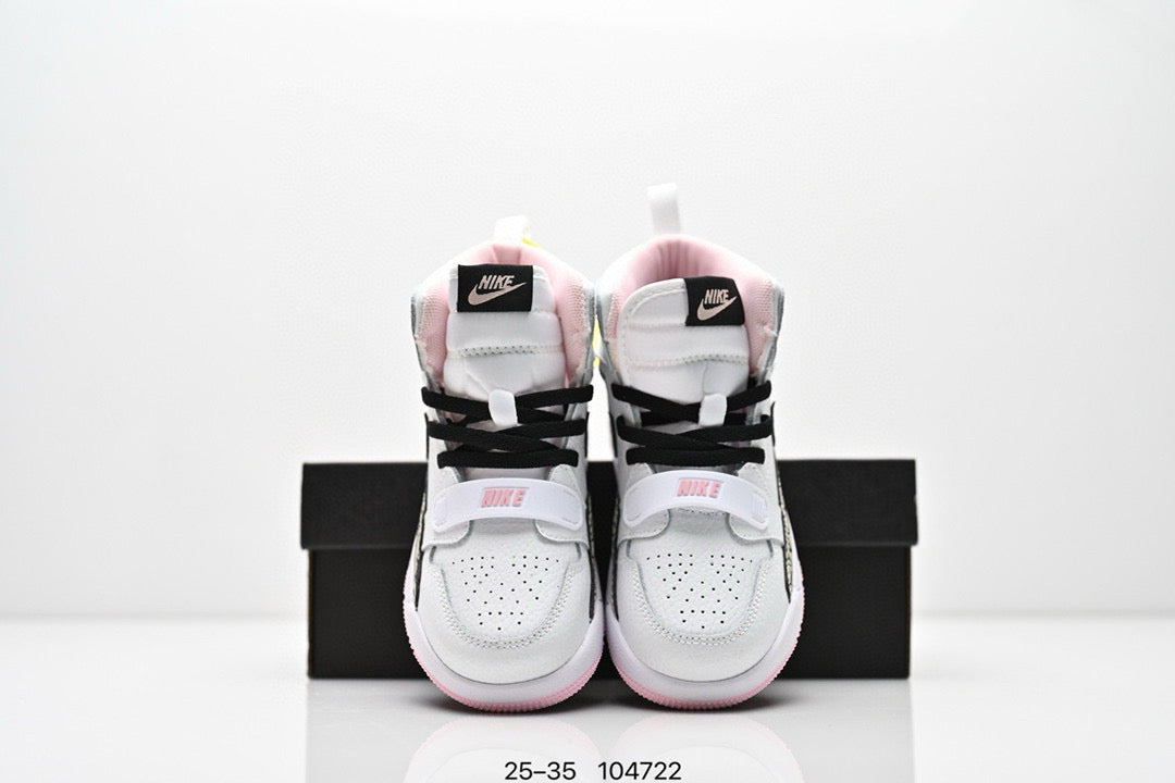 Jordan 312 children's shoes"  white with pink line"