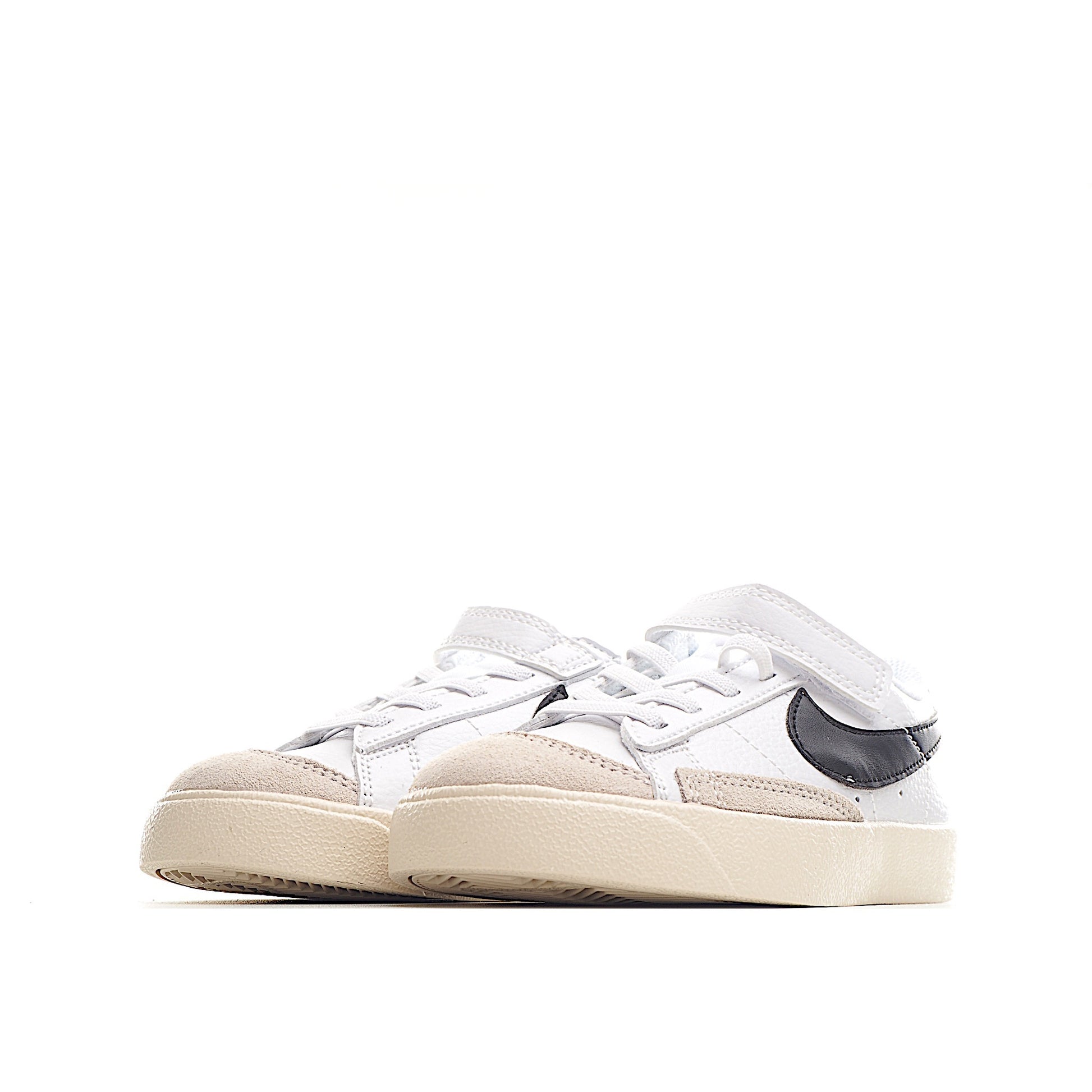 Trail Blazers Velcro Low-Top Kids Sneakers" white, black"