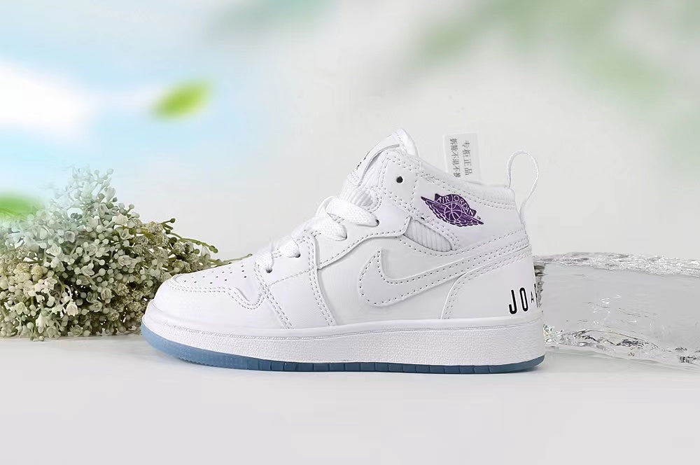 Jordan AJ1 children's shoes" white"