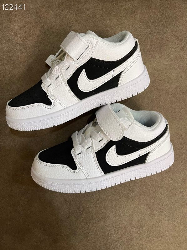 AIR JORDAN 1 low-top Velcro" white, black"