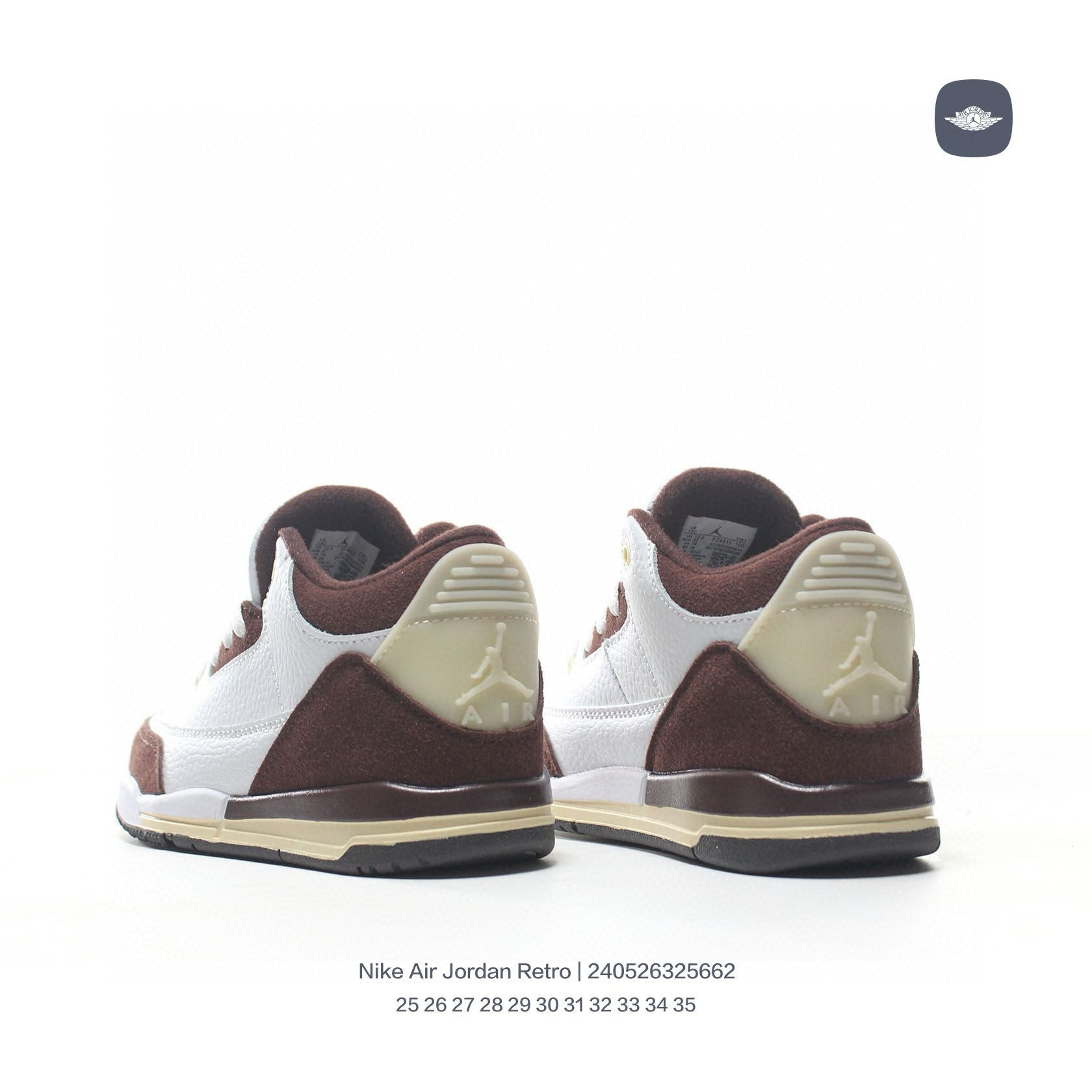 Joe 3" white, brown"