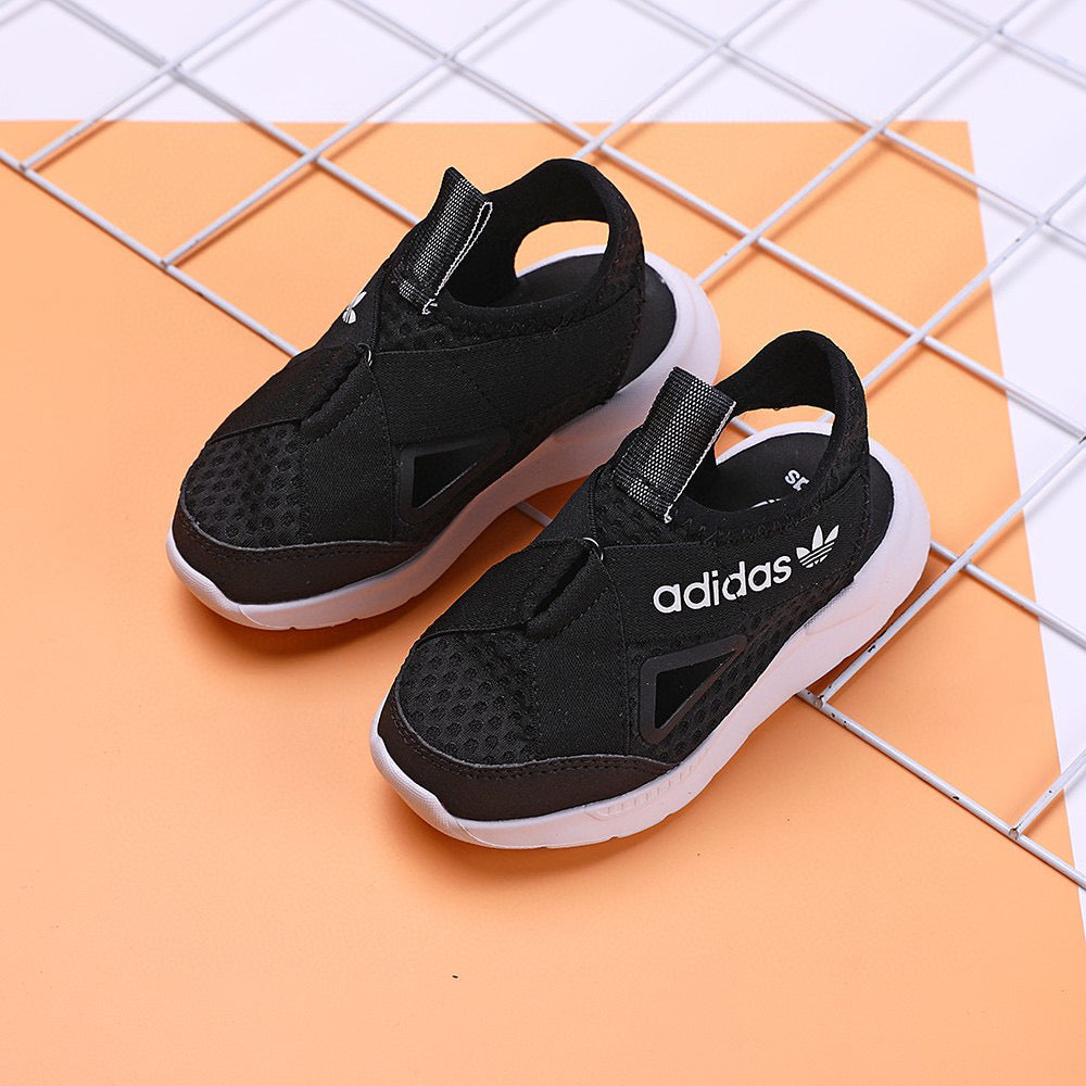 Adidas clover cross hollow sandals" black"