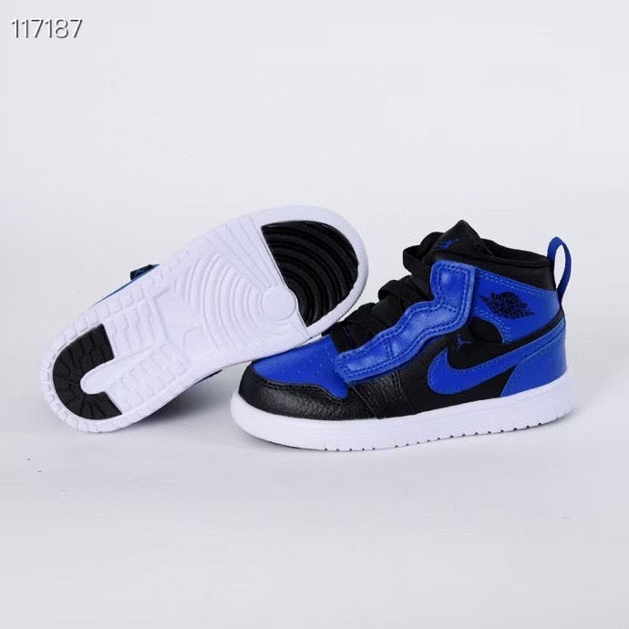 Jordan high top elastic band" black, blue"