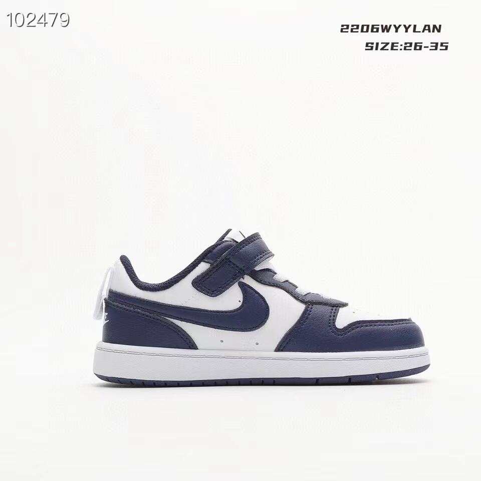 Nike Air Force 1 Low-Top" white, Navy"