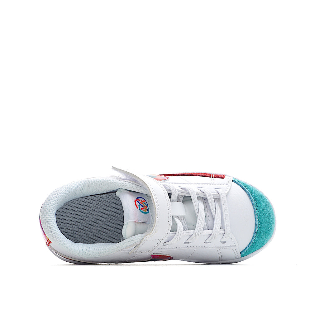 Trail Blazers Velcro Low-Top Kids Sneakers" white"