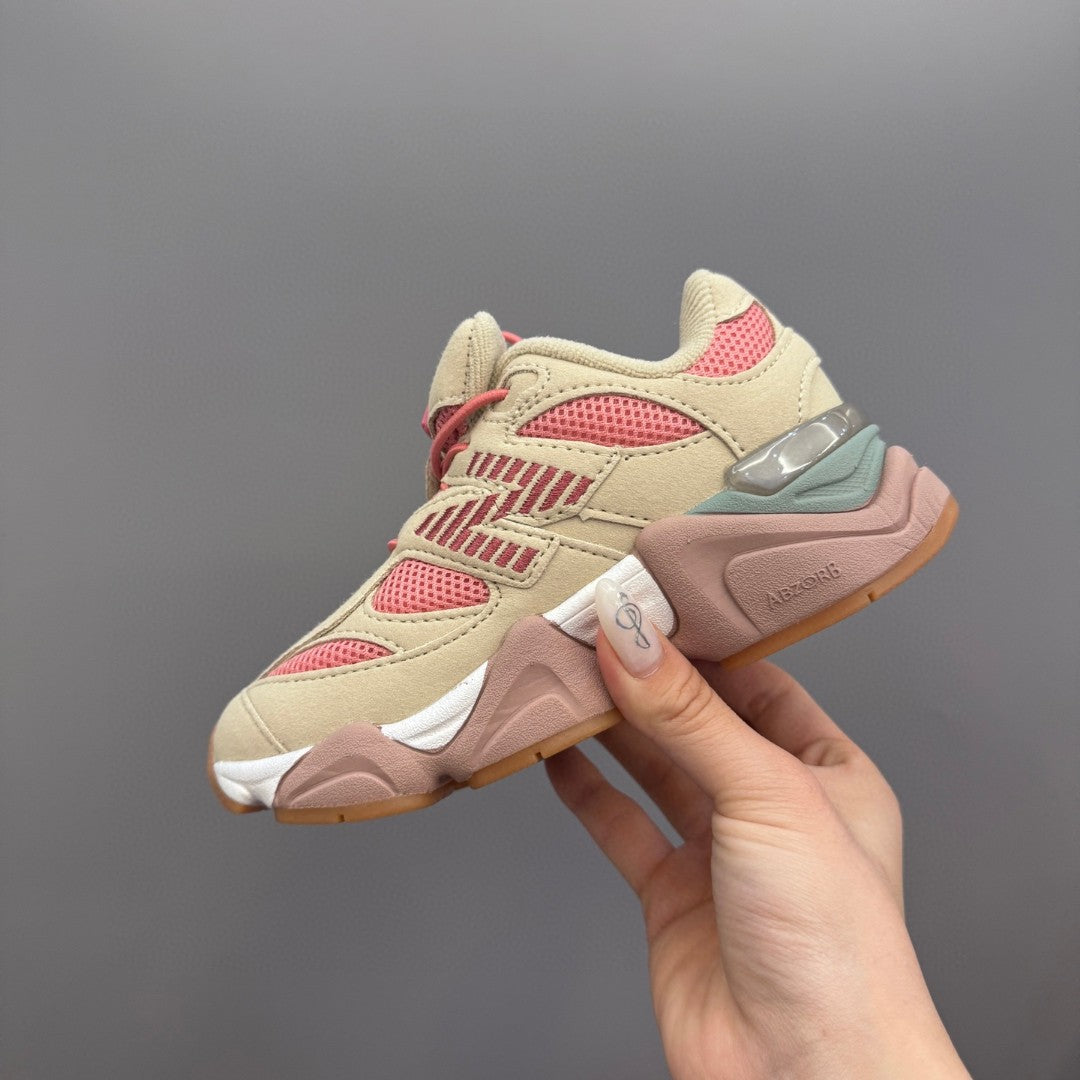 New Balance 9060 series retro versatile dad style elephant" beige, pink"