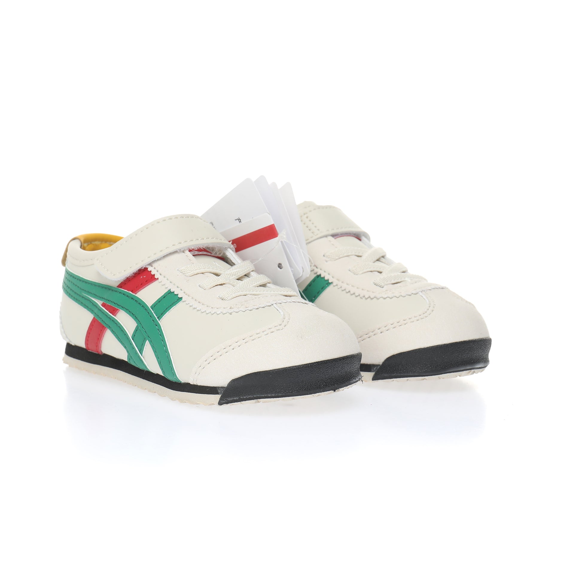 Asics Tiger" white, orange, green"