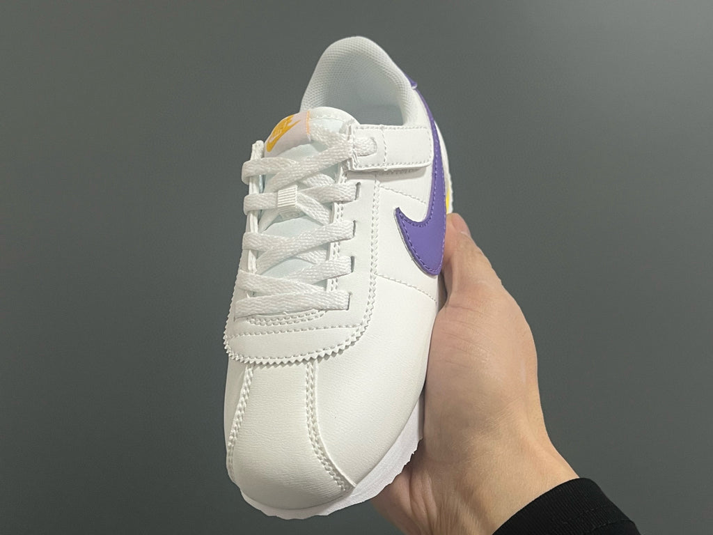 Nike Forrest Gump Classic Velcro Kids Shoes" white, blue"