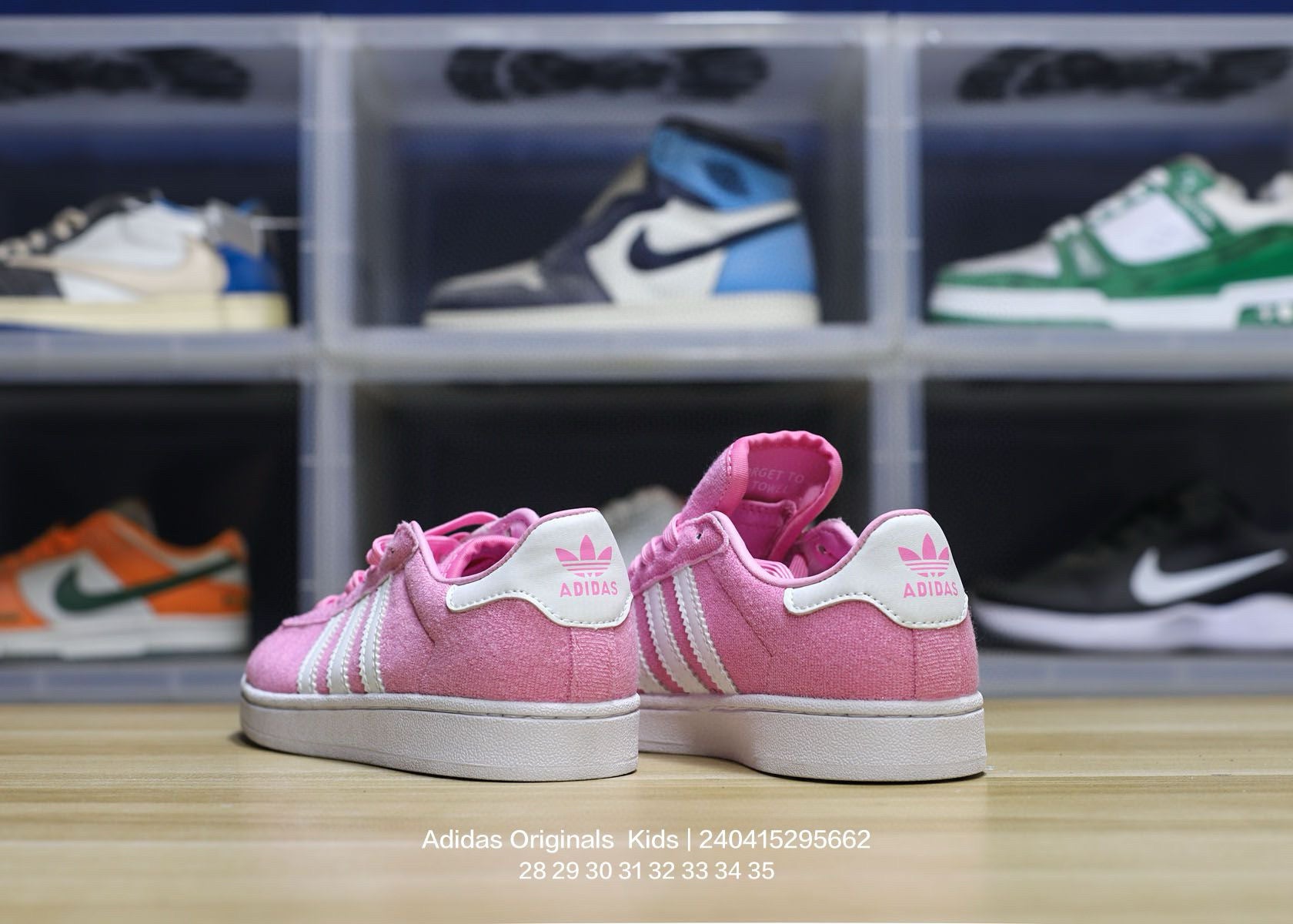 Adidas clover pig leather sneakers " pink"
