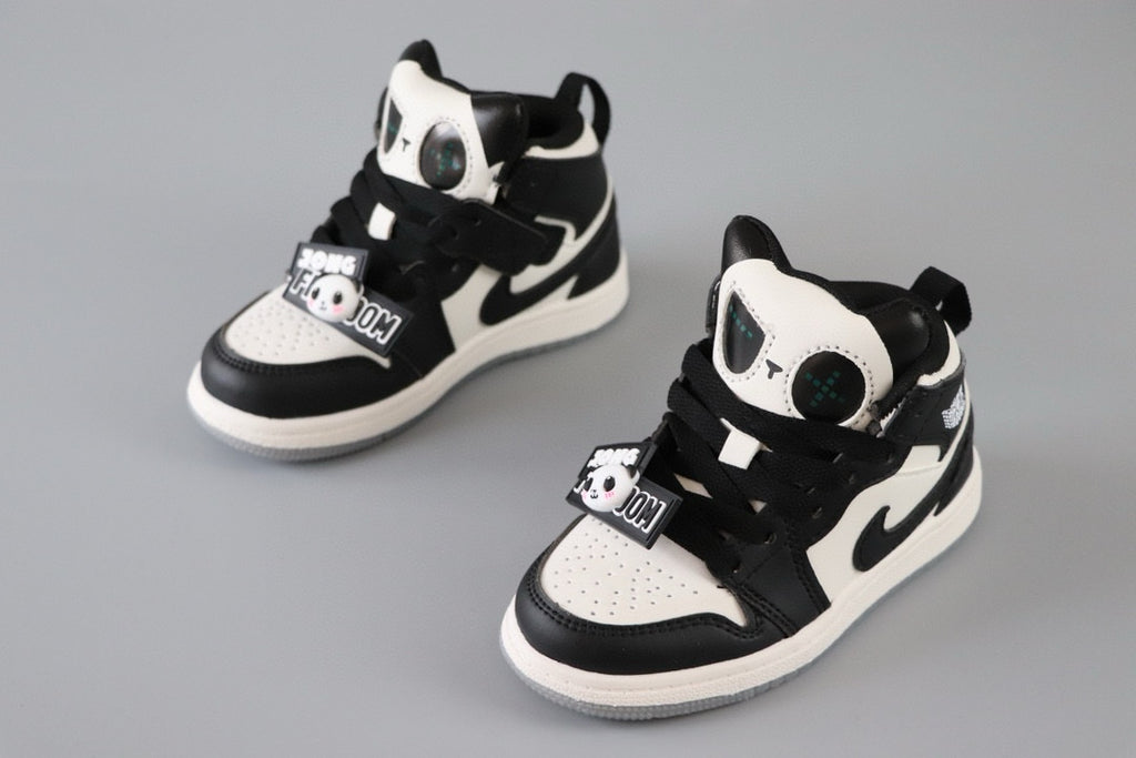 AJ Jordan Panda Light Shoes" white, black"