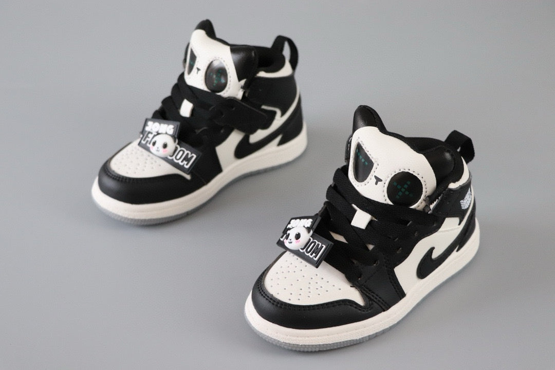 AJ Jordan Panda Light Shoes" white, black"