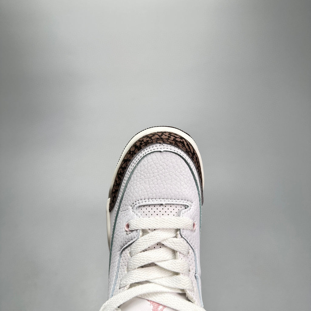 Jordan 3 children's shoes" white, dark brown"