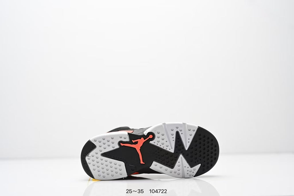 Joe 6 split leather children's shoes " Black, red"
