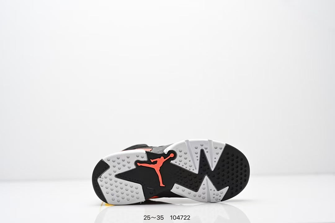 Joe 6 split leather children's shoes " Black, red"