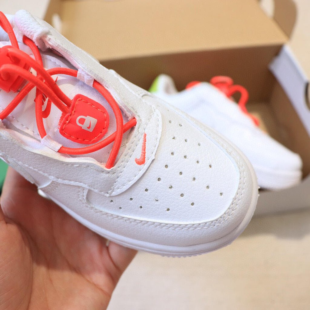 Air Force low-top lace-up sneakers" white"