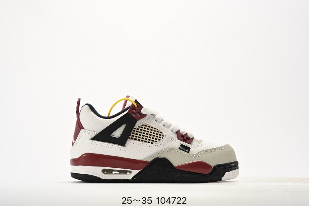 Joe 4 air cushion high quality children's shoes " white, deep red"