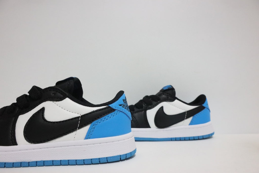 Jordan low-top hook series" white, black, blue"