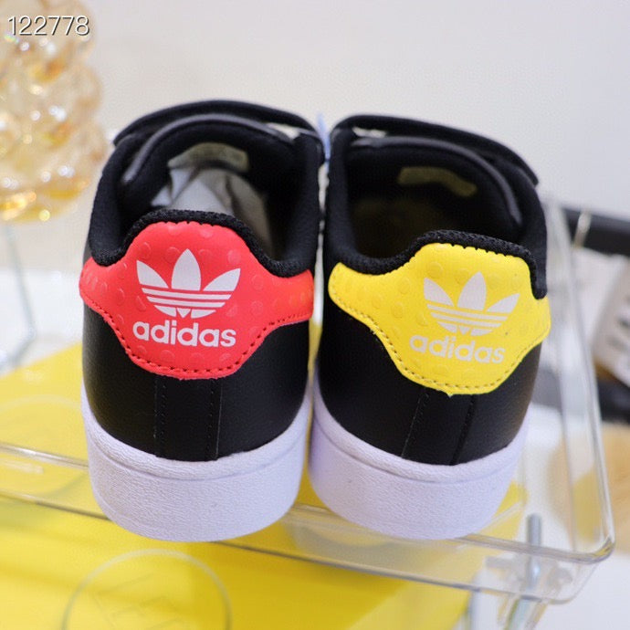 Adidas LEGO joint shell toe children's shoes" black, red, yellow"
