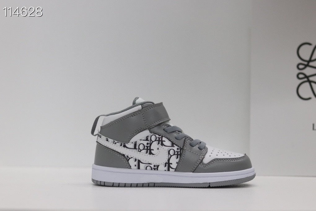 Joe's high-top Velcro children's shoes" cream gray, white"