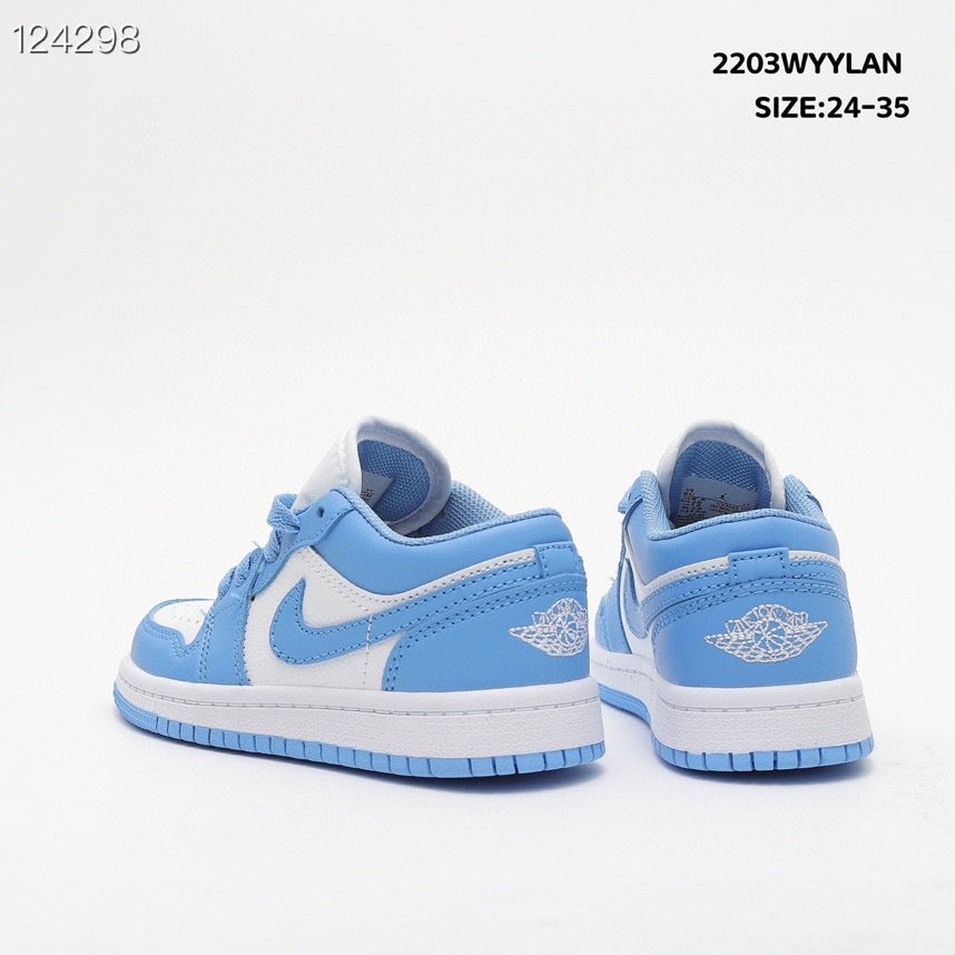 Joe 1 low-top lace-up sneakers" white, blue"