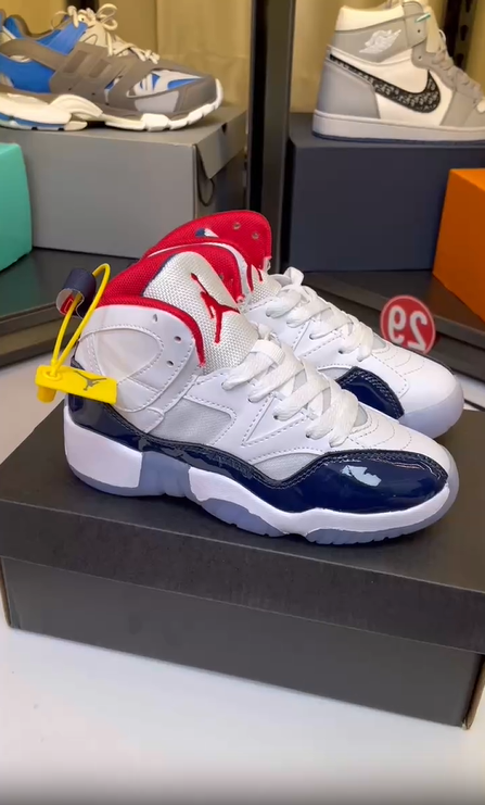Jordan 612 series" white, Navy, blue"