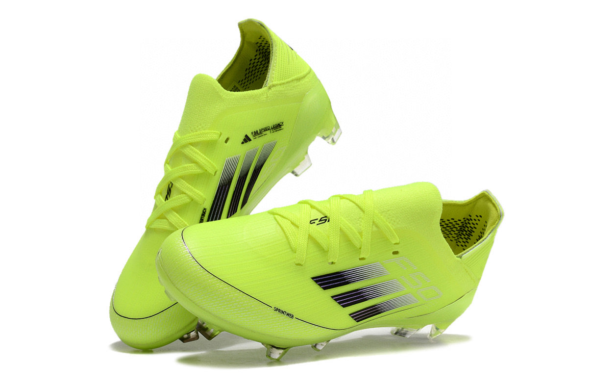 Adidas F50 knitted waterproof football shoes" green"