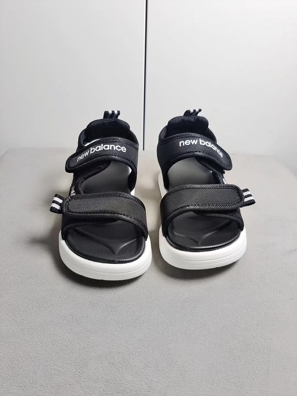 NB double velcro sandals" black"
