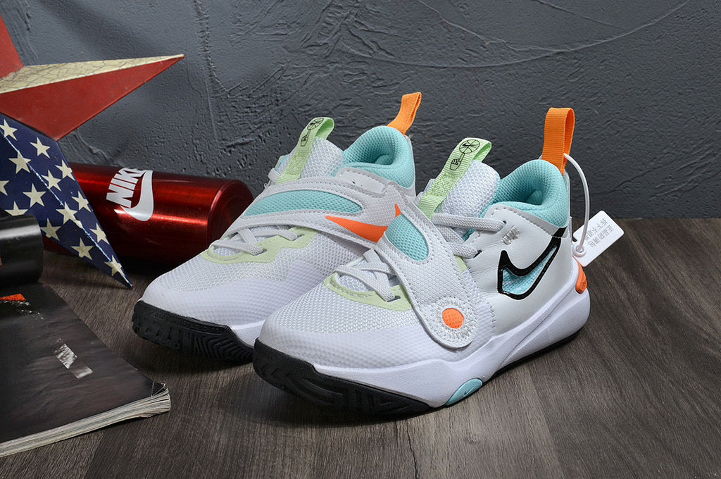 Nike's new UFO slip-on shoes for children" white, Blue"