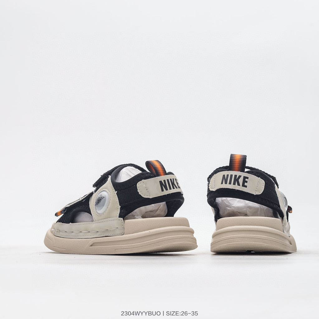 Nike co-branded Jordan children's shoes" light gray, black"