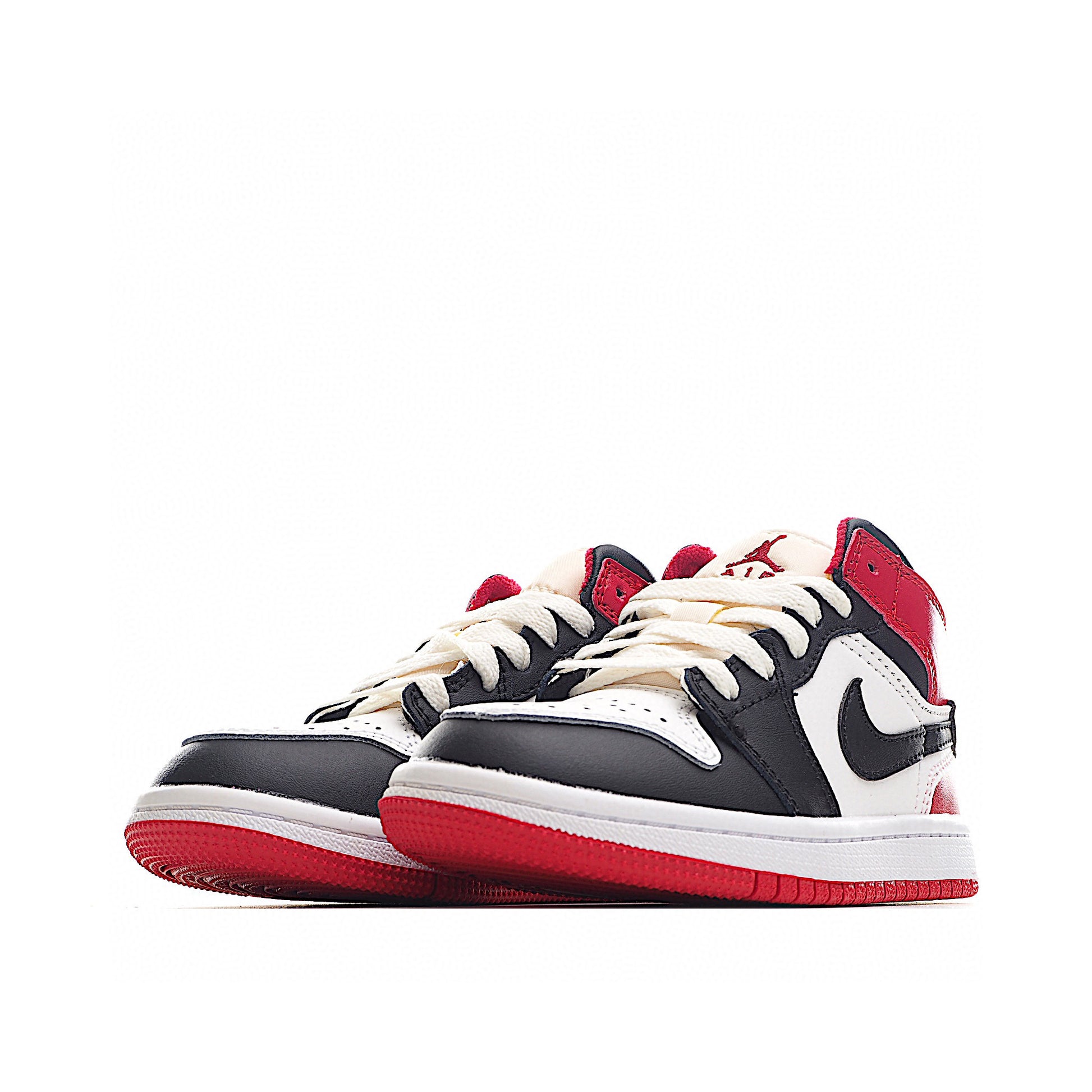 Joe 1 high top stitching joint model" white, black, red"