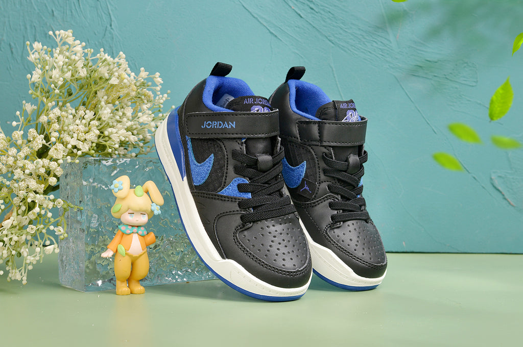 Nike Jordan 90 children's casual shoes" black, blue"