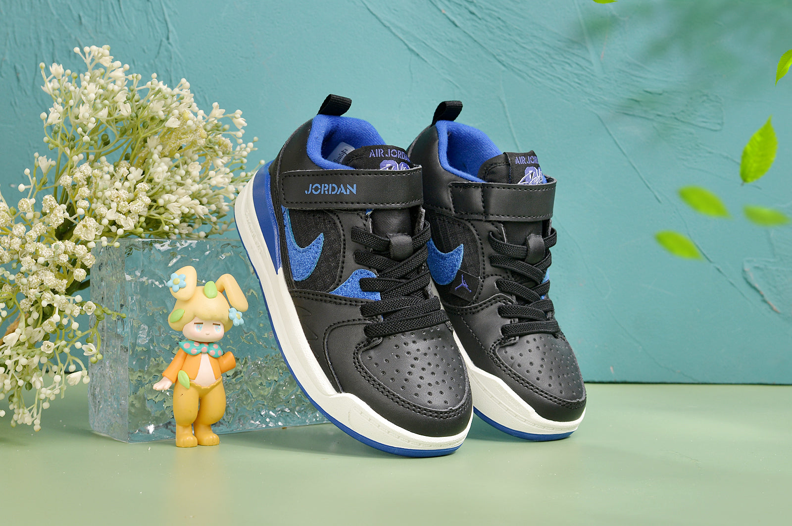 Nike Jordan 90 children's casual shoes" black, blue"