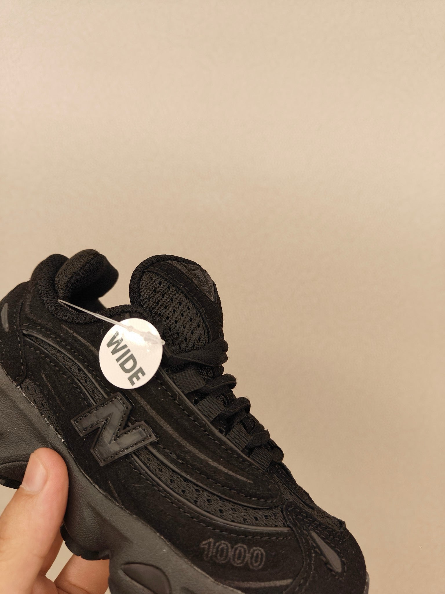 NB1000 lace-up children's shoes" black"
