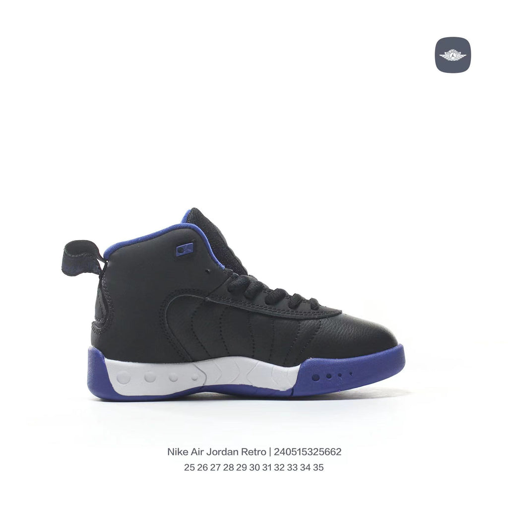 Jordan Retro-combat basketball shoes " black, blue"