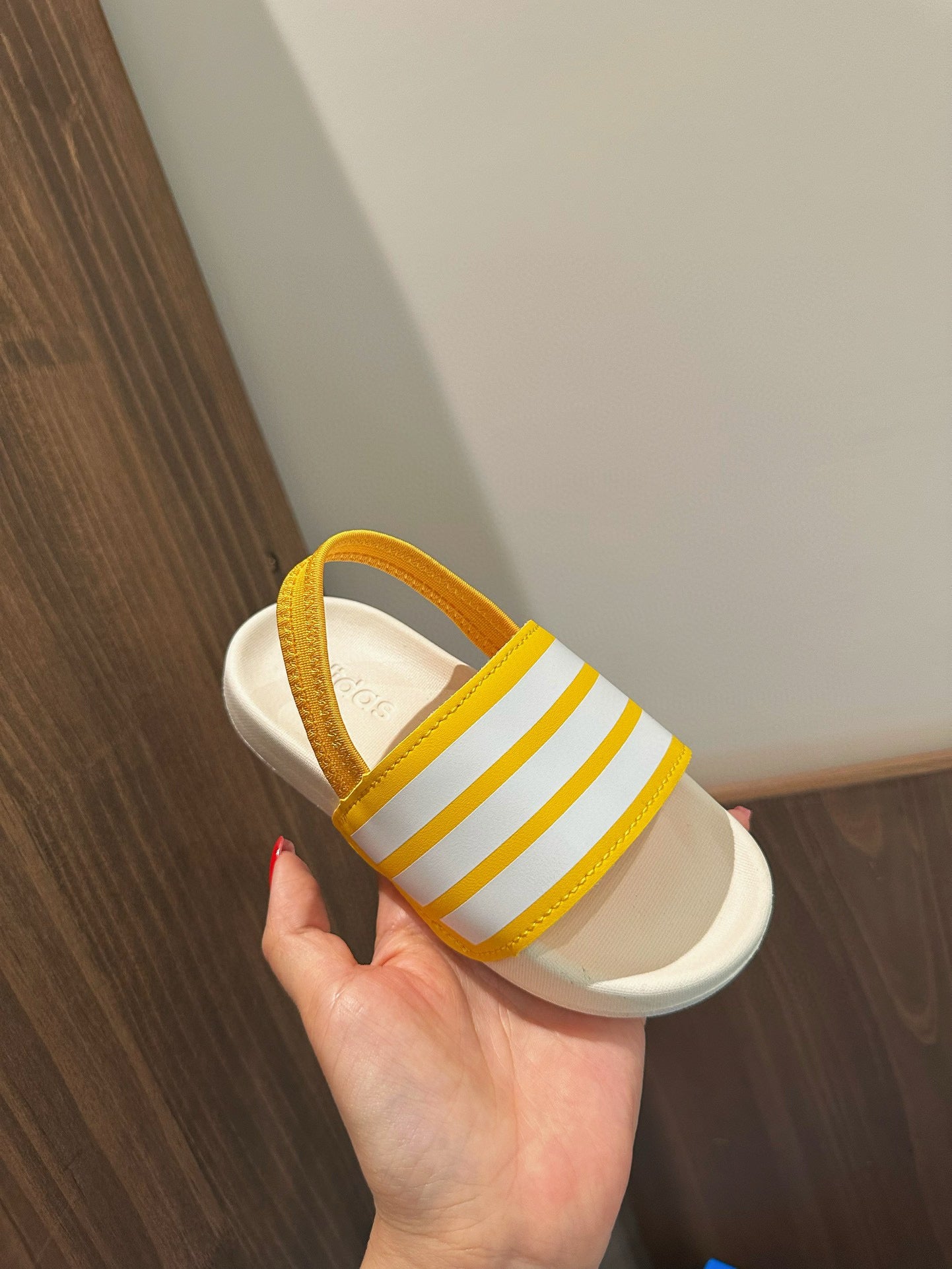 Adidas parent-child sandals" yellow, white"