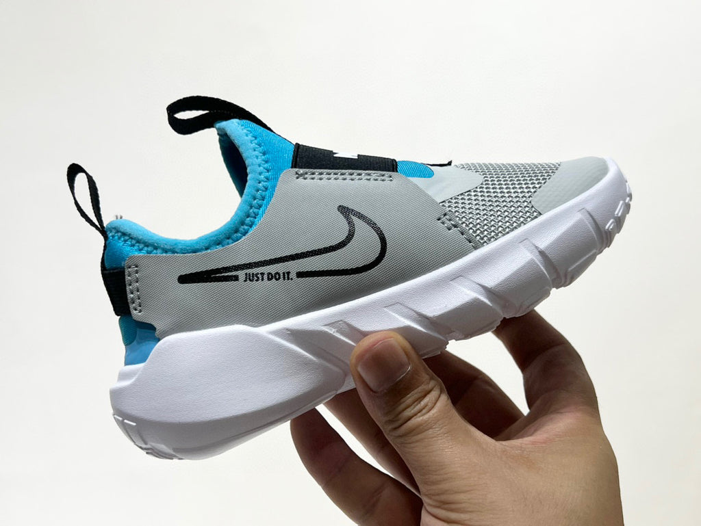 Nike's new barefoot slip" gray, blue"