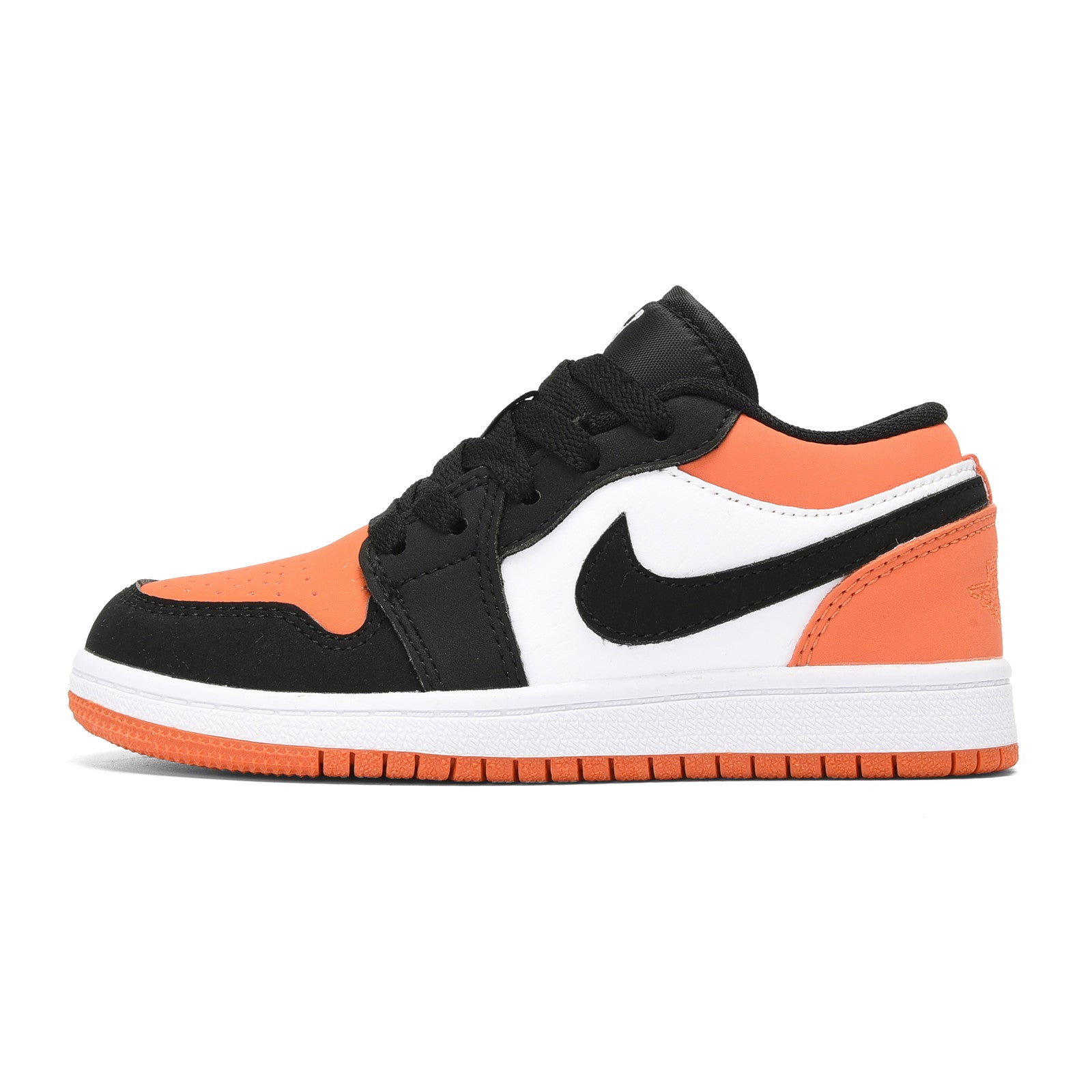 Qiaoyi low-top shoelaces" white, black, orange"
