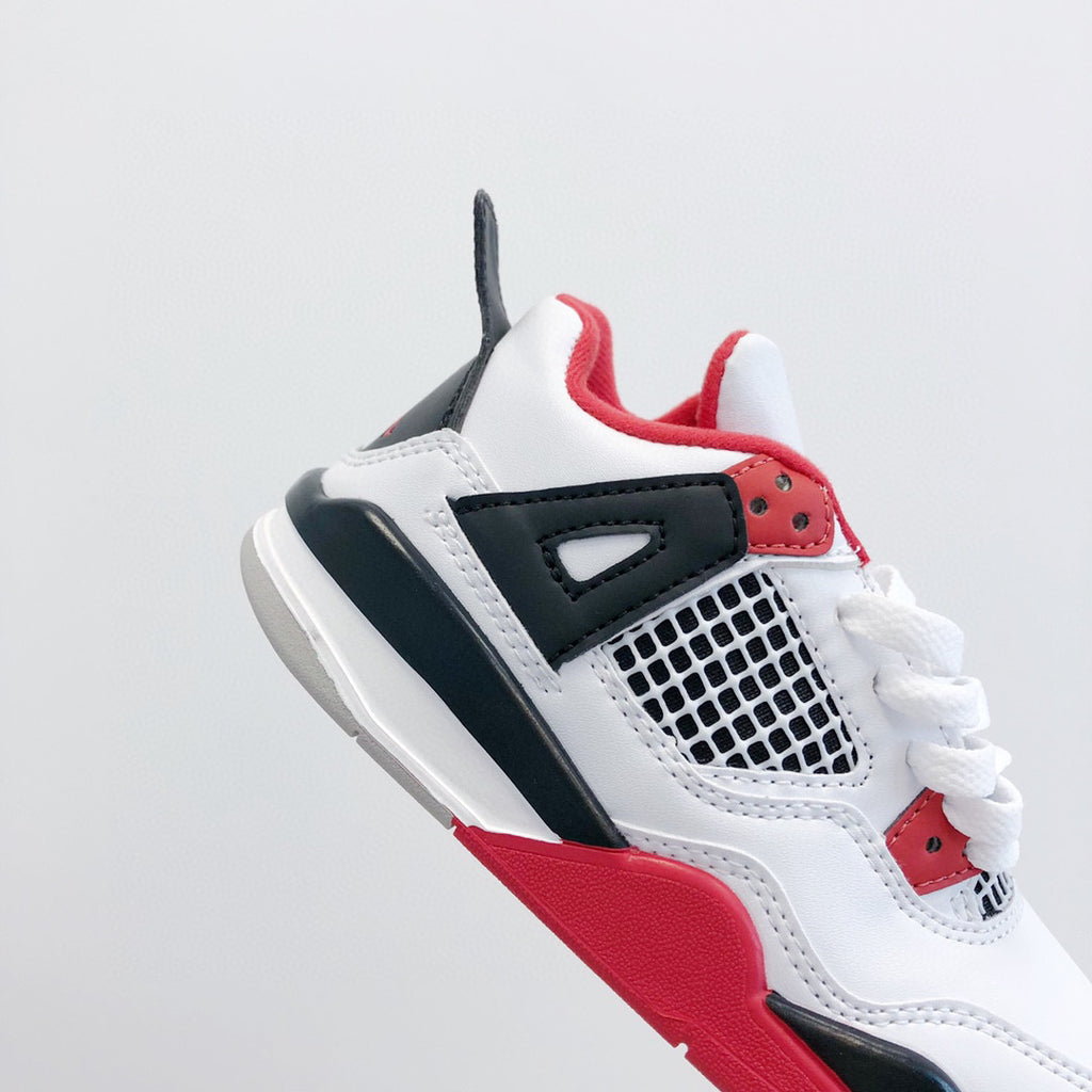Joe 4 top layer children's shoes" white, black, red"