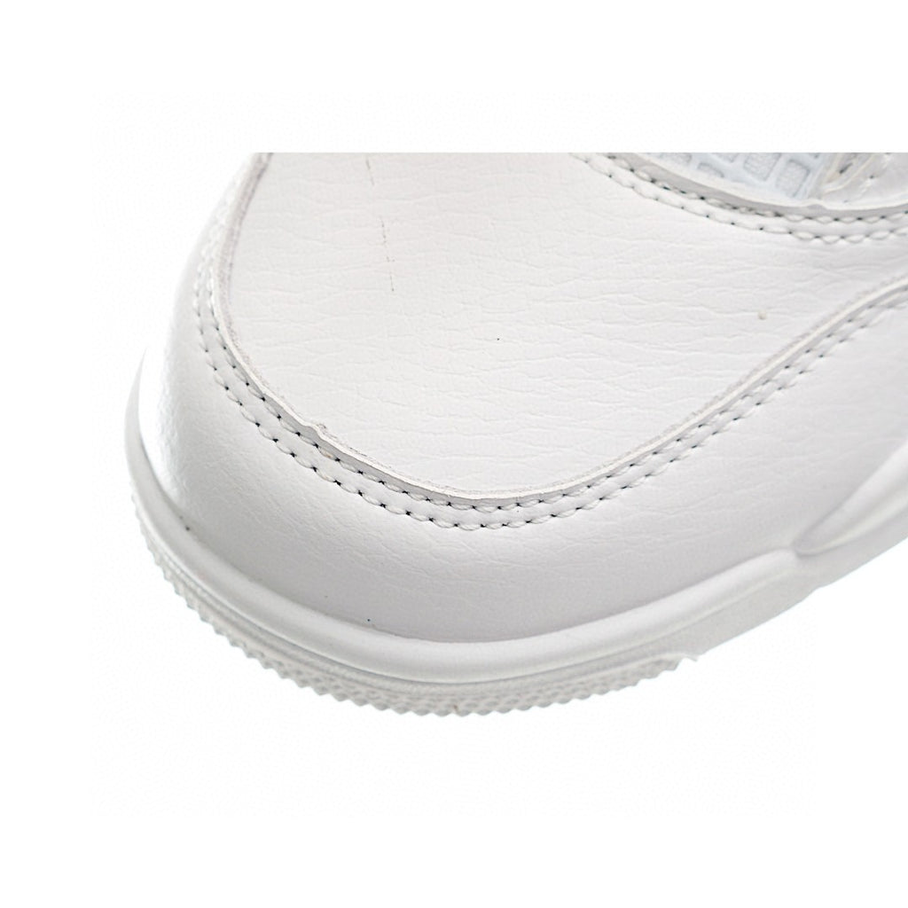NK AJ 4th generation lace-up basketball air cushion children's shoes" white"