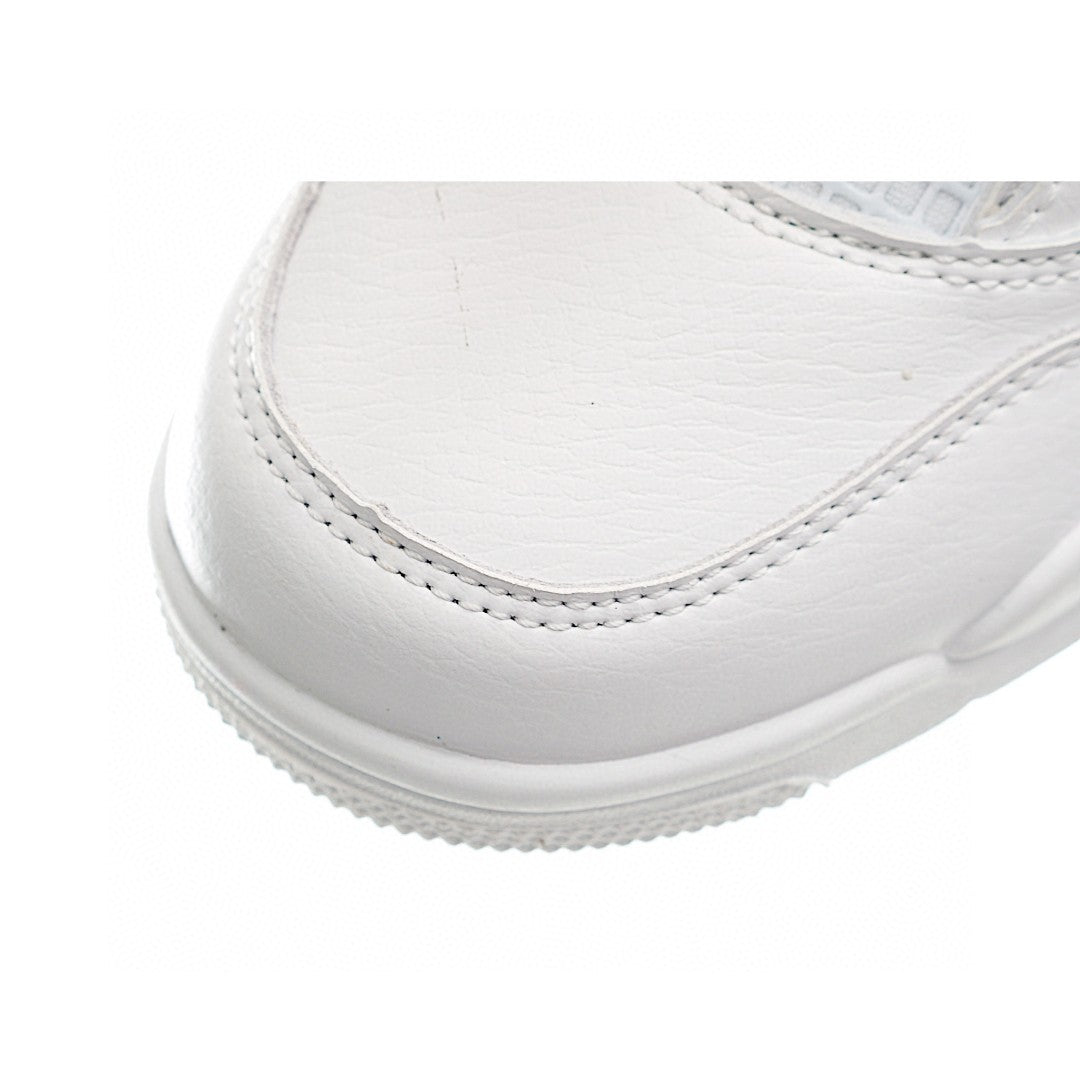 NK AJ 4th generation lace-up basketball air cushion children's shoes" white"