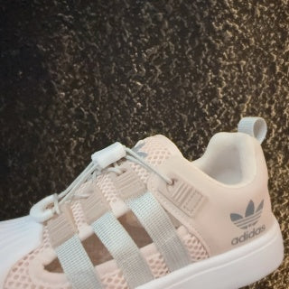 adidas shell toe sandals" peach"