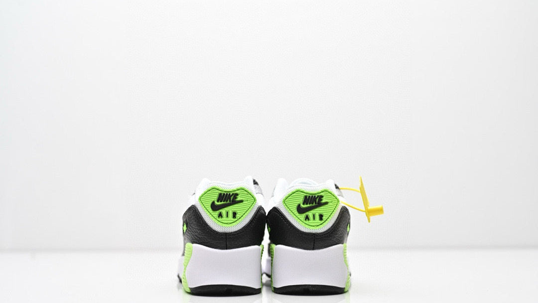 Cushion Children's Shoes " White, & lime green"