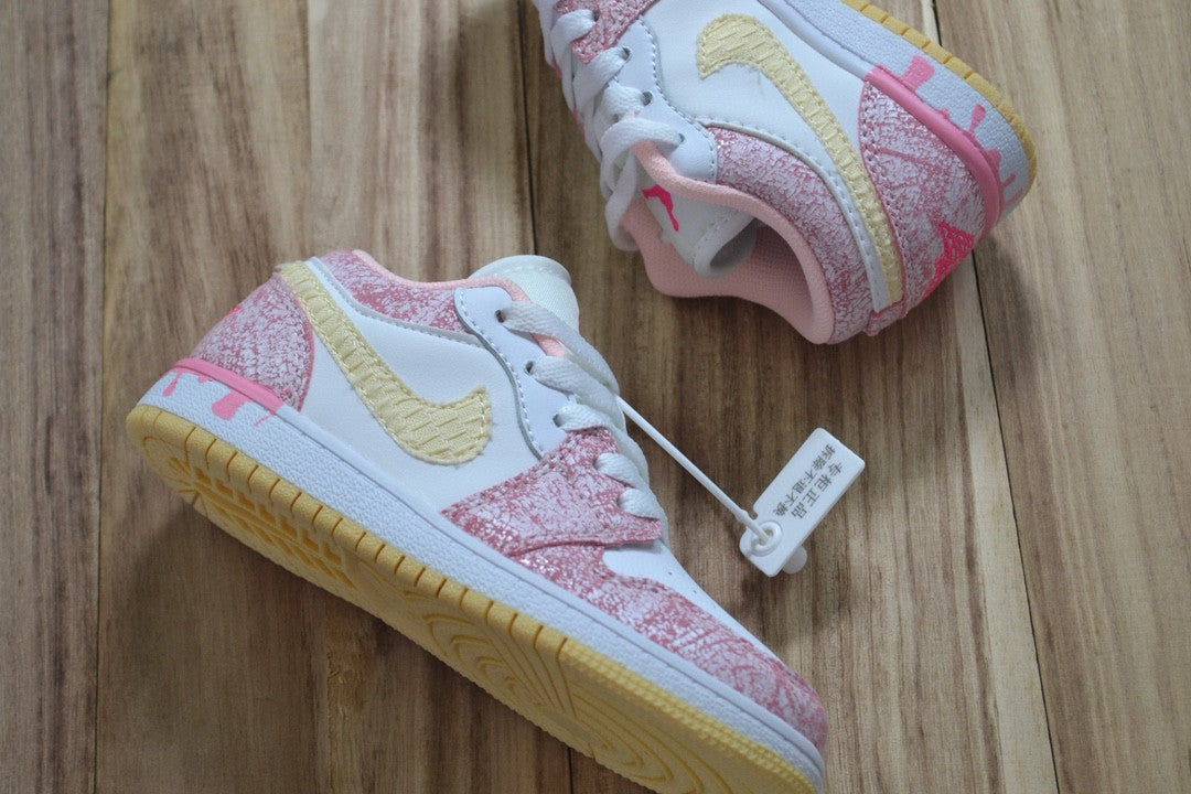 Qiaoyi low-top shoelaces" white, pink"